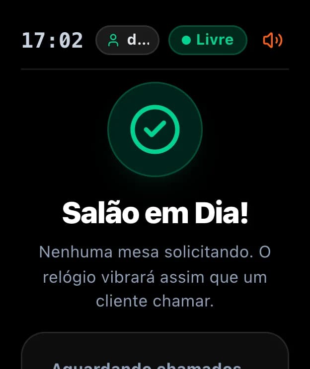 Relógio do garçom