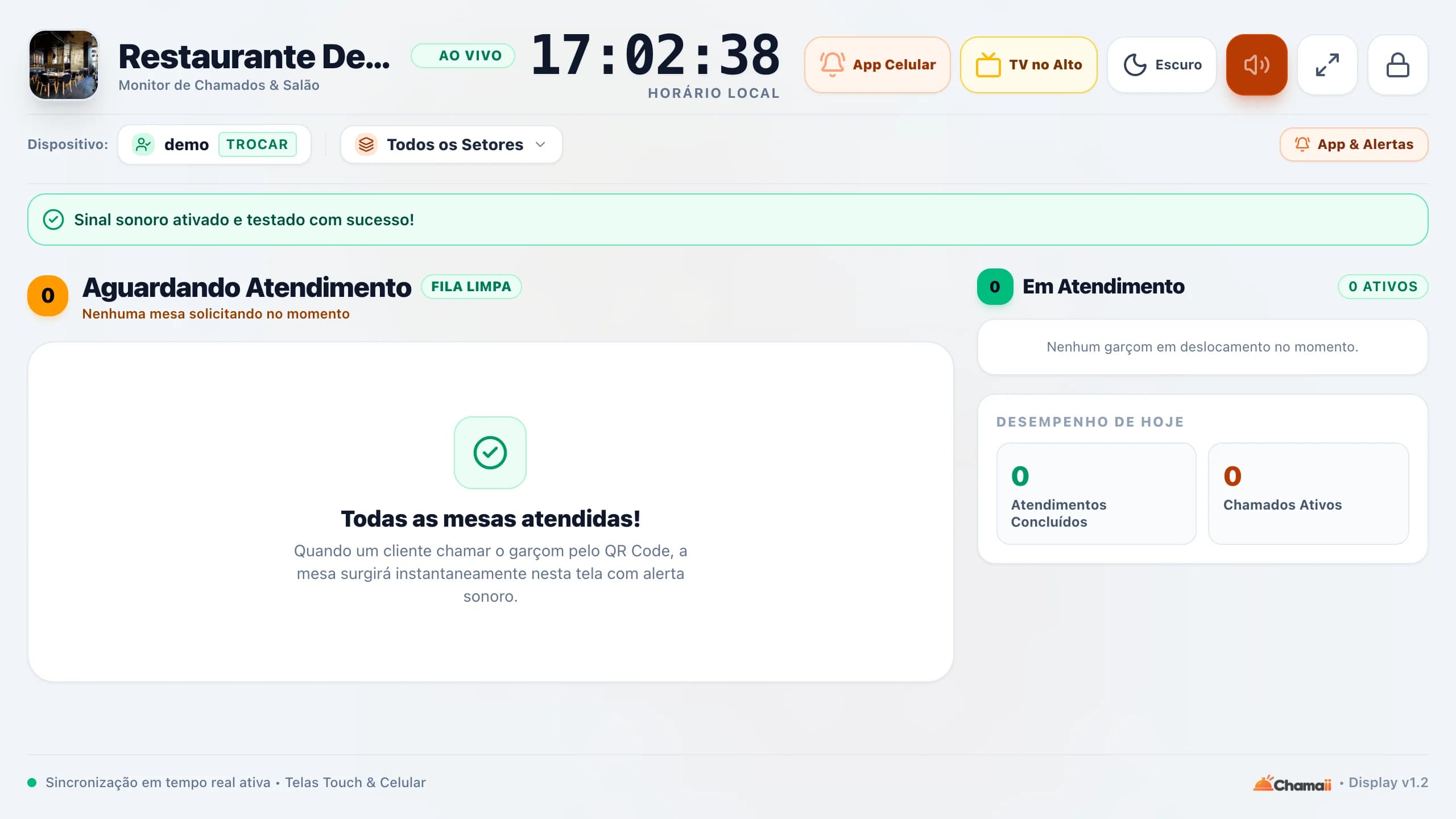 TV do salão